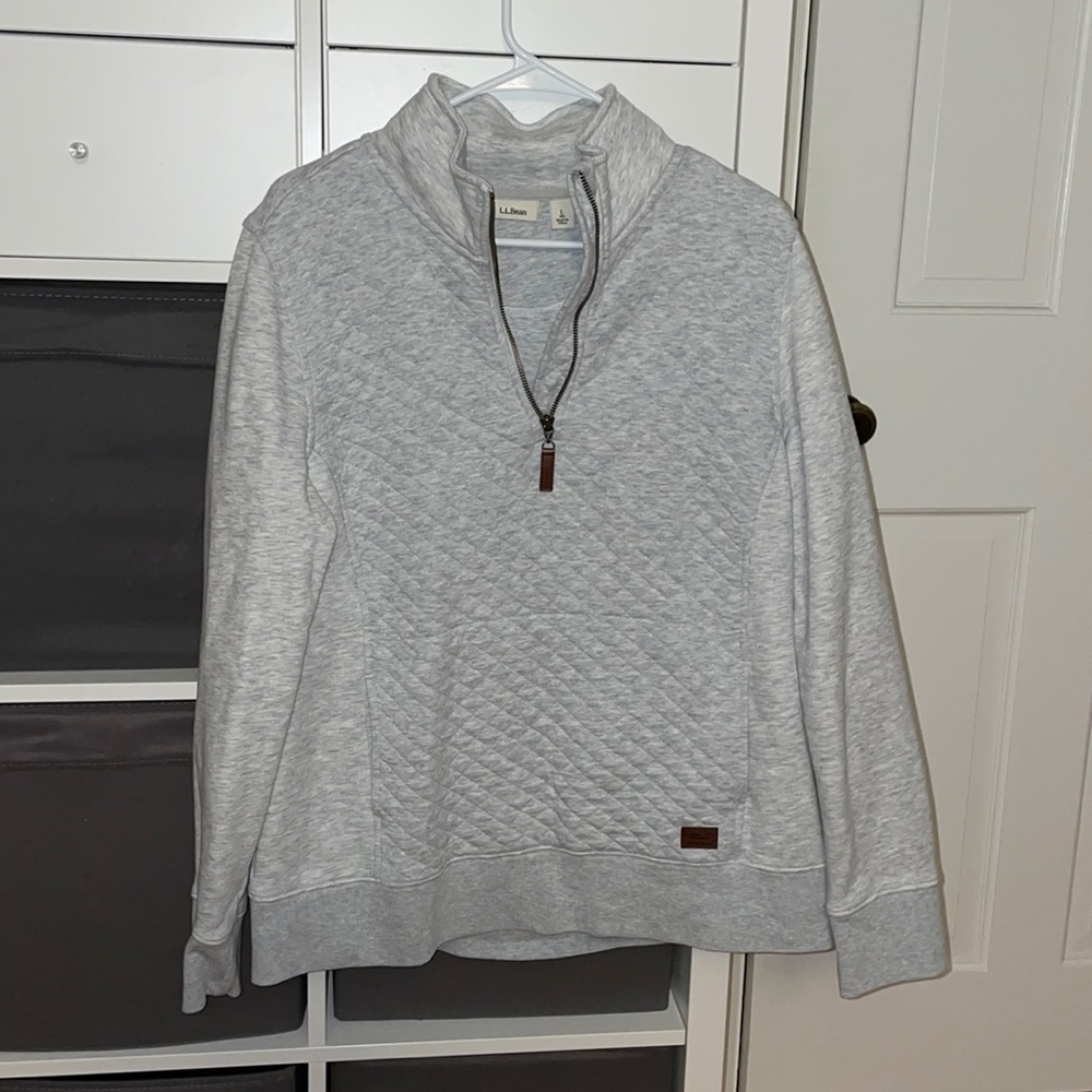 LLBean Quilted 1/4 Zip
